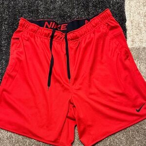 Nike Men's Vibrant Red Sports Shorts